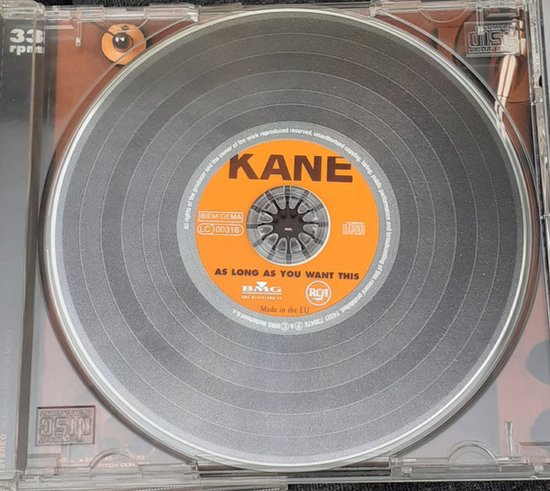 KANE - AS LONG AS YOU WANT THIS - Kane