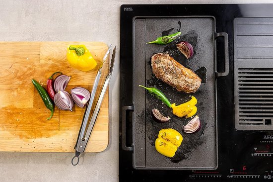 Grillplatte für Induktion, 43,6 x 22,9 cm Grillplatte für Induktion, 43,6 x 22,9 cm