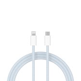 Câble ShieldCase USB-C vers Lightning adapté à Apple iPhone - Câble de chargement pour iPhone (1 mètre) - Convient comme chargeur rapide et synchronisation de données - Matériau en nylon tressé robuste (bleu)