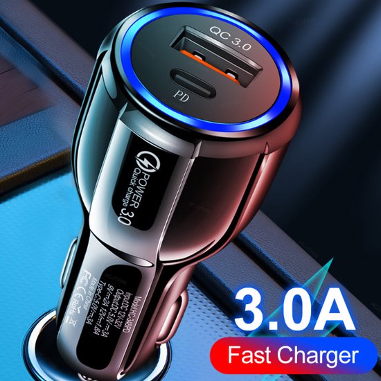 PD Quick charge-autolader-USB-3.0A-beste koop!! | bol