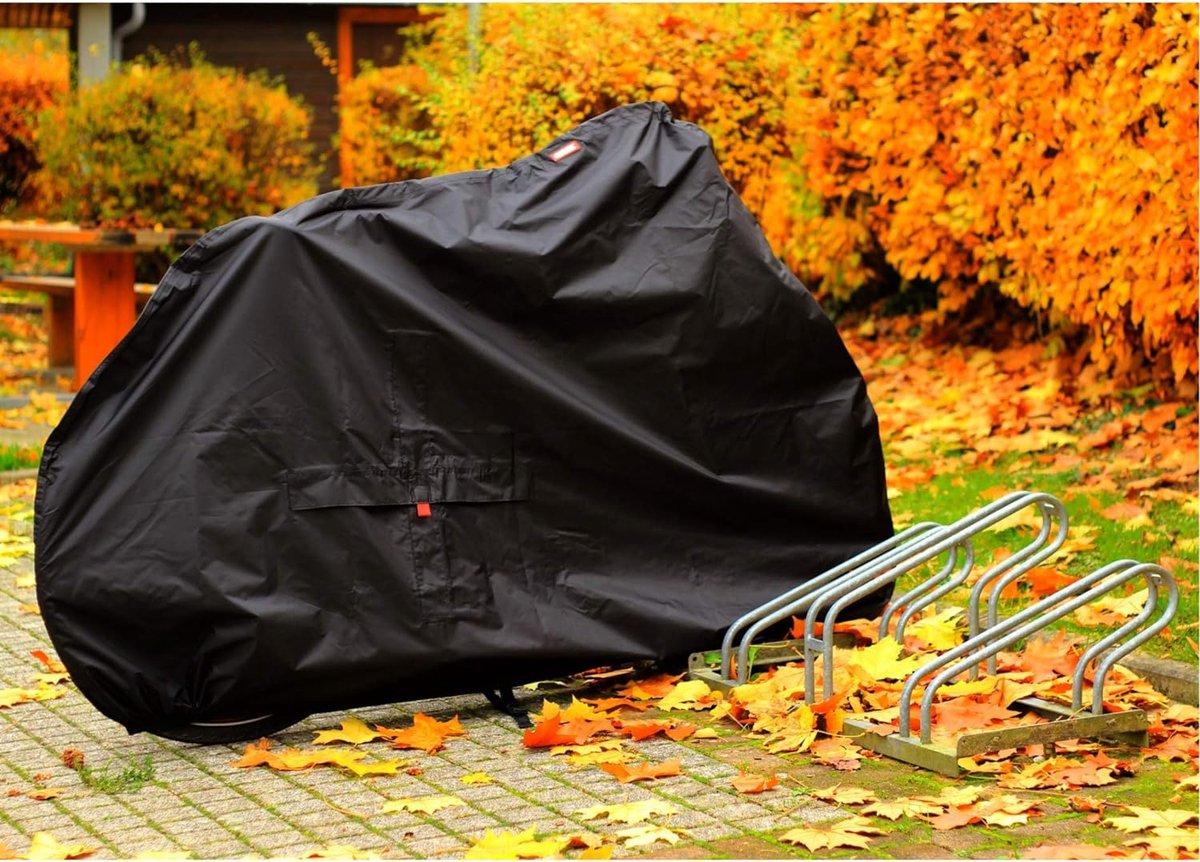 Fietshoes waterdicht weerbestendig Oxford fietszeil scheurbestendig - zwart - 1 fiets 29 inch 210x125x75 cm
