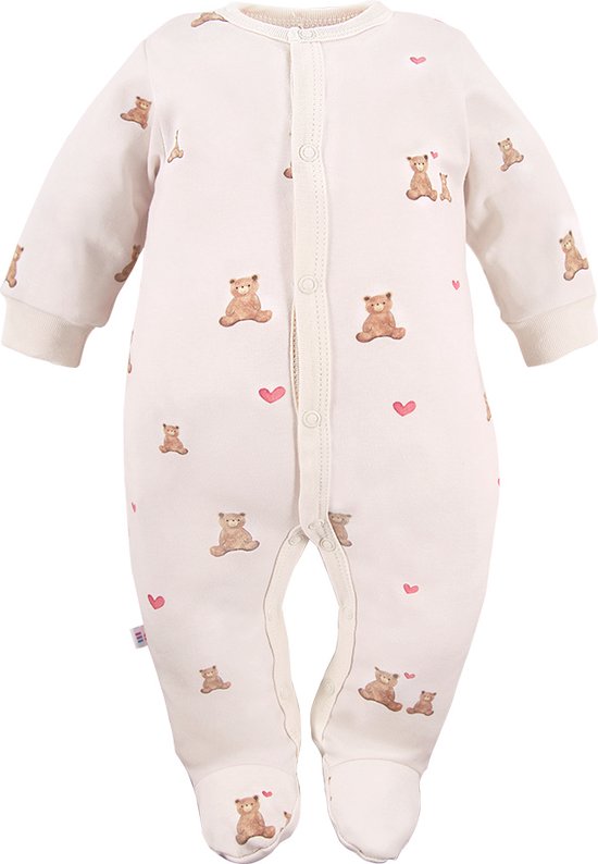 Eevi - Boxpakje/Slaappakje/Pyjama/Onesie - Beertjes - Maat 62 - 2 t/m 4 maanden