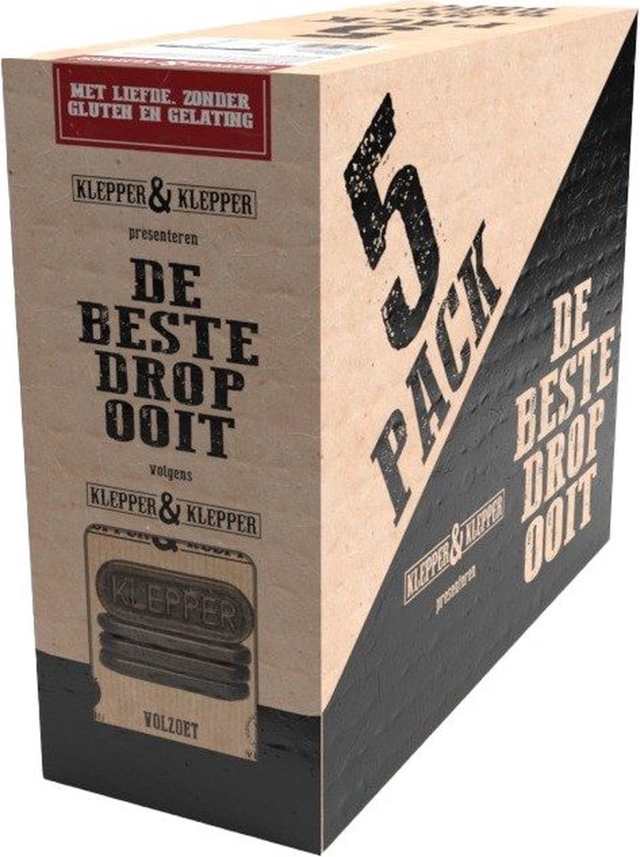 Klepper & Klepper De beste drop ooit volzoet 5 zakjes x 200 gram