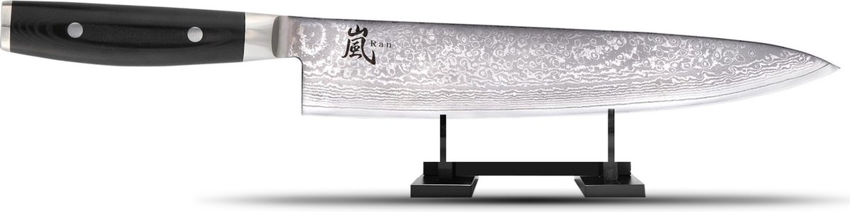 Yaxell Ran Koksmes 24cm VG10 Staal 69-Lagen Damast Canvas-Micarta Heft