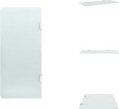 vidaXL Urinoirwand Schaamschot - 90 x 40 cm - Lichtdoorlatend gehard glas - Urinoir