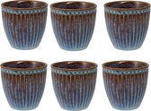 Set de tasses à café 6x - GreenGate Cup (Latte Cup) Alice bleu huître 350 ml - Ø 10 cm