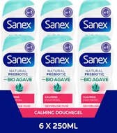 Sanex Natural Prebiotic from Bio Agave Calming douchegel - Voordeelverpakking - 6 x 250 ml