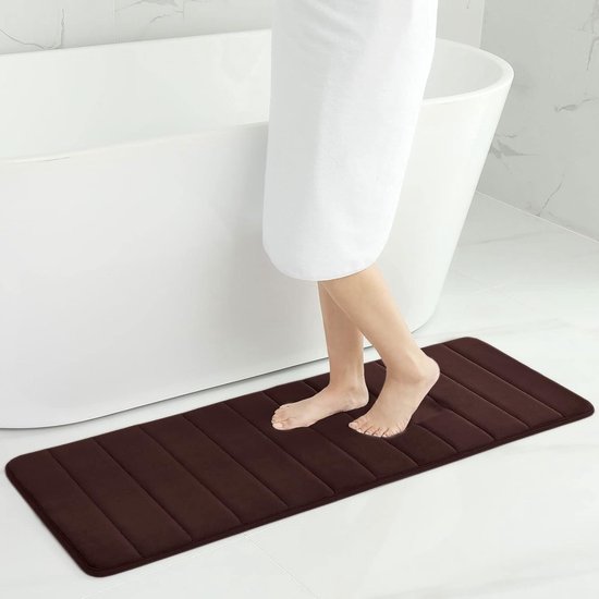 Luxe Badmat Van Steen 120x170 Cm - Antislip, Superabsorberend En Sneldrogend Kiezelpatroon