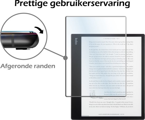 Hoesje Geschikt voor Kobo Elipsa 2E Hoes Book Case Trifold - Hoes Geschikt voor Kobo Elipsa 2E Hoesje Book Cover Met Screenprotector - Galaxy van Hoesje  — afbeelding 4