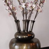 Vase corne / vase trompette aluminium D33 cm