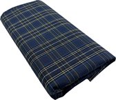 Tafelkleed Tartan Blauw XL - 140x300 - Vlekbestendig - Geïmpregneerd Katoen - Mood Company