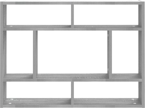 Wandschap 85x16x52,5 cm bewerkt hout sonoma eikenkleurig kopen