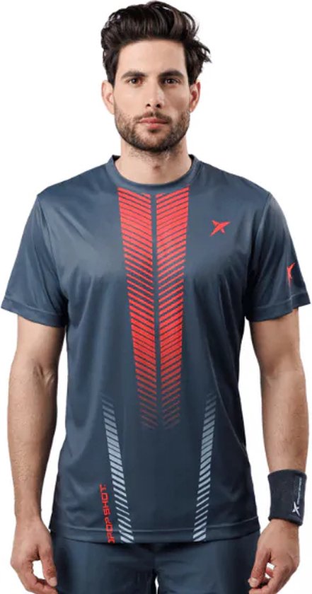 Drop Shot - T-Shirt - Dailos Grijs - Padel - Maat XS