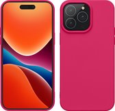 kwmobile coque de téléphone adaptée à iPhone 15 Pro Max - Coque pour smartphone - Coque arrière en rose fluo