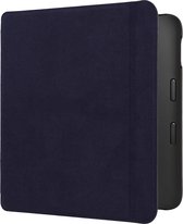 kwmobile case geschikt voor Kobo Libra 2 hoes - E reader cover van microvezel - Hoesje in blauw