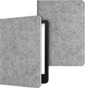 Étui en feutre pour liseuse kwmobile - Compatible avec Amazon Kindle Paperwhite 11. Generation 2021 - Avec fermeture magnétique - En gris clair