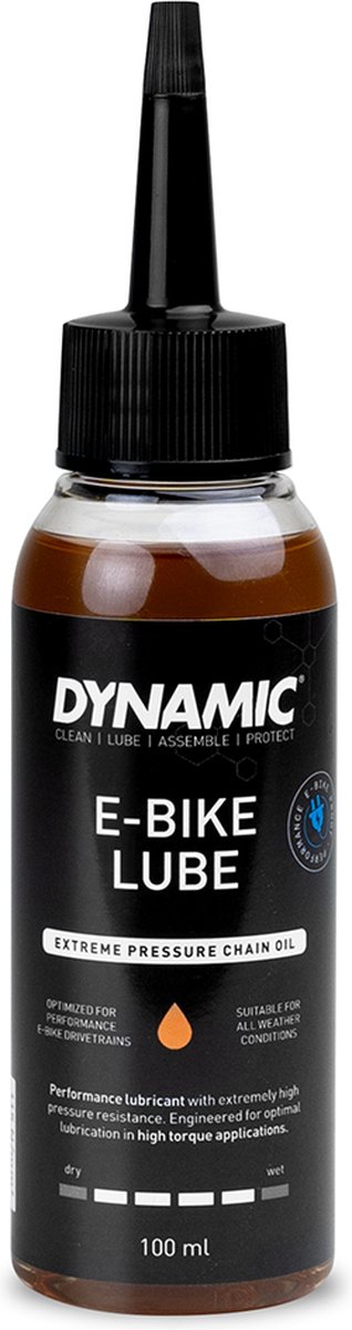 Dynamic E-Bike Lube 100ml - Kettingolie e-bike - Speciaal geoptimaliseerd voor E-bikes/ Elektrische Fiets - E-bike Smeermiddel - Dynamic Bike Care