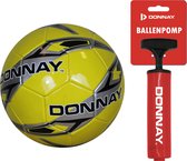 Donnay Voetbal - PVC - Yellow/Black (050) - maat 5 - Gratis pomp