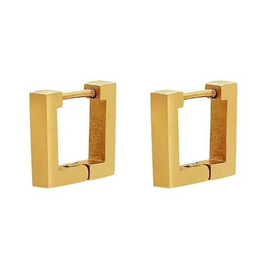 Eenvoudige mode goud kleur verzilverd geometrische grote ronde clip oorbellen for vrouwen mode grote holle oor clip sieraden (Metal Color : 18