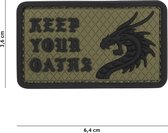 101 Inc Embleem 3D Pvc Keep Your Oaths Groen  12051