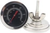 Keukenthermometer - Roestvrij staal - Bimetaal thermometer - Zilver met Zwart