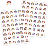 Stickervellen Pastel Regenboogjes - Pastel Regenboog Stickers - Stickers Kinderen - Knutselen Meisjes - Stickervellen Volwassenen - Kaarten Maken - Regenbogen Pastel - Pastel Stickers - Stickers Volwassenen - Scrapbook Stickers - Stickers Meisjes