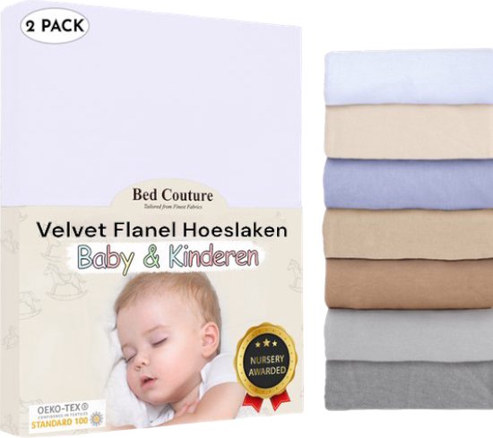 Little dutch - Little Dutch Muslin Hoeslaken 40x80cm - Zacht Wit - De
