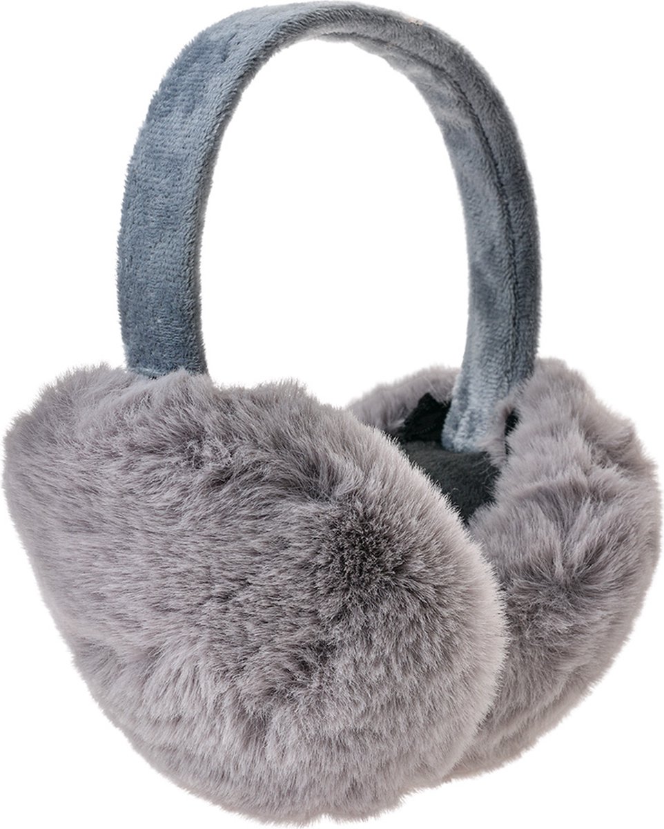 Clayre & Eef Oorwarmers one size Grijs Polyester