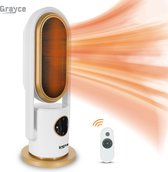 Bol.com Grayce Elektrische Terrasverwarmer – Heater voor binnen - Hete en koele lucht functie - Elektrische Verwarming - Luxe Ed... aanbieding