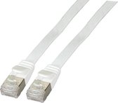 Câble patch plat U/FTP Cat 1,5m blanc