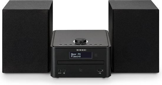 Nikkei Micro HiFi Stereo Set met CD Speler, DAB+/FM Radio en Bluetooth - USB en AUX Aansluiting - NMC340BT-DAB
