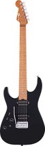 Charvel Pro-Mod DK24 HH 2PT CM LH Gloss Black Lefthand - ST-Style elektrische gitaar