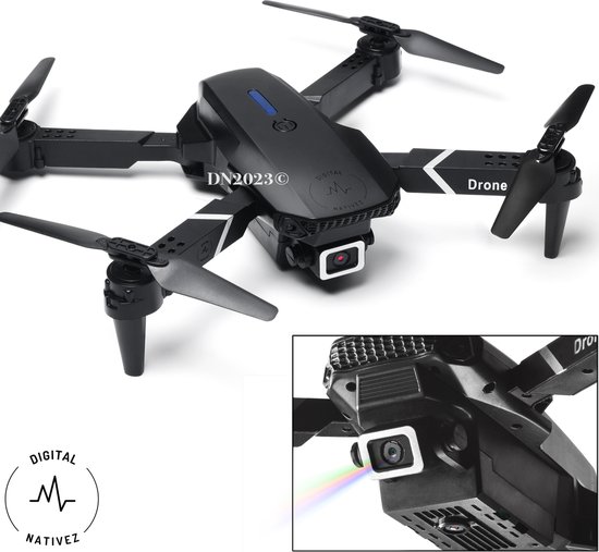 Digital Nativez zwarte drone met dual camera