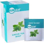 Sunleaf Thee - Green Tea Mint - Groene Thee Munt - 4 x 25 stuks