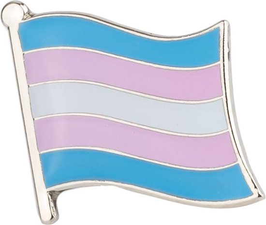 Pride Transgender vlag kledingspeld - Gay Pride - LGBTQ - Trans Pin Broche - Vlag 1 stuks