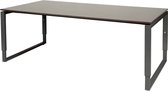 Vergadertafel - Verstelbaar - 200x100 logan - zwart frame