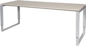 Verstelbaar Bureau - Domino Plus 200x80 grijs - alu frame