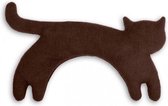 Leschi Warmtekussen Minina kat - bruin-zwart