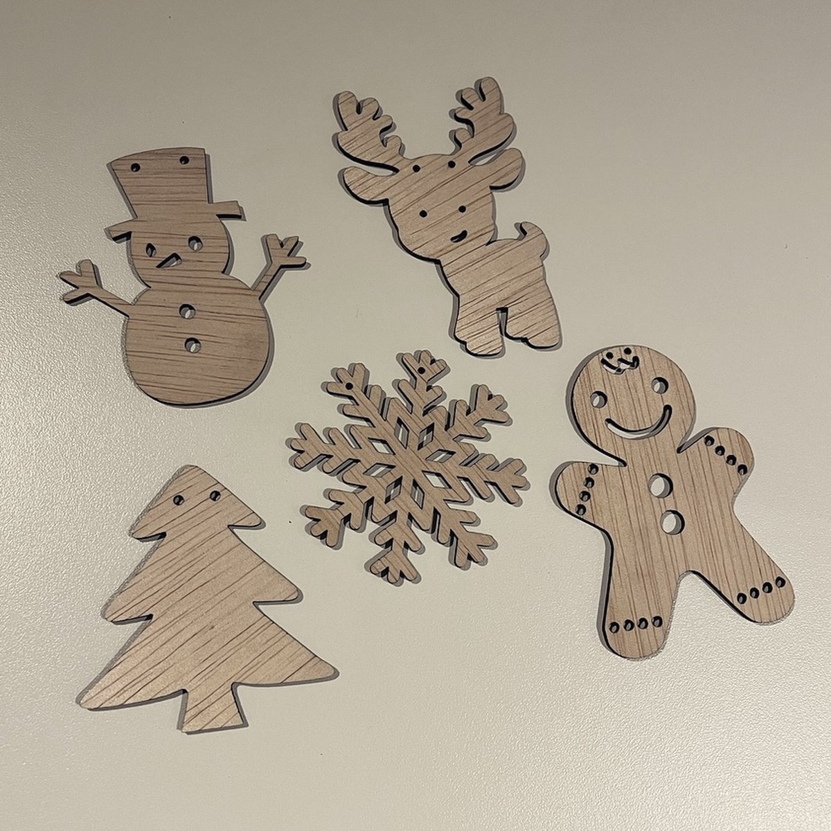 Kerst vlaggetjeslijn - kerstman - rendier