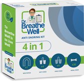 Dr. Breathe Well ™ - 39-delig Anti Snurk Beugel Pakket - 4 Anti Snurk Producten in 1 - Professionele Snurkbeugel - Zachte & Stevige Neusspreiders - Super Sterke Neuspleisters