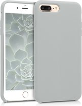 kwmobile telefoonhoesje geschikt voor Apple iPhone 7 Plus / iPhone 8 Plus - Hoesje met siliconen coating - Smartphone case in mat lichtgrijs