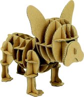 3D Model Karton Puzzel - Bulldog Hond - DIY Hobby Knutsellen - 12x10x8cm