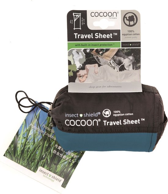 Cocoon Travel Sheet Insect Shield Egypt Cotton Lakenzak van Cocoon — afbeelding 4