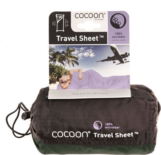 Cocoon TravelSheet - Lakenzak - Microfiber - Moss Green van Cocoon — afbeelding 3