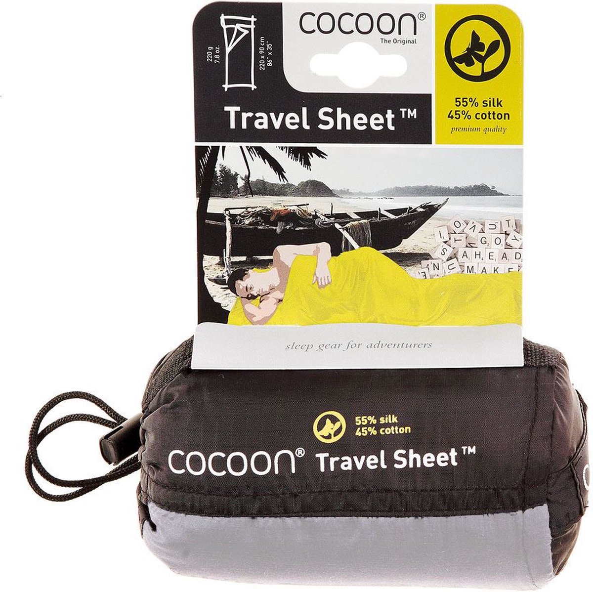 COCOON TRAVELSHEET 55% SILK / 45% COTTON - NATURAL