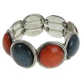 Behave - Armband dames - Retro stijl met gekleurde accenten - Herfst