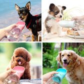 Honden Water Fles - Honden Water Drink Fles / Bidon - 350ml - Roze