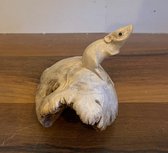 Handgemaakte houten muis op parasiet hout - mini