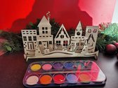 LBM - Village de Noël à l'aquarelle - set partie 6 - DIY Noël