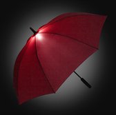 Fare Skylight 7749 windproof middelgrote paraplu met ledlamp rood stormbestendig stormparaplu windbestendig windproof windvast extra sterk met verlichting flexibel frame